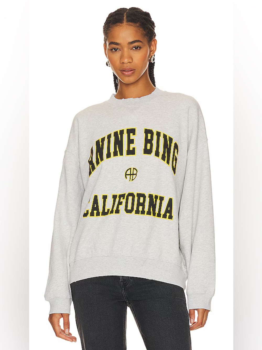 Anine Bing Jaci Sweatshirt - Heather Grey